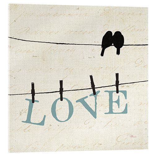 Cuadro de metacrilato Bird Talk - Love