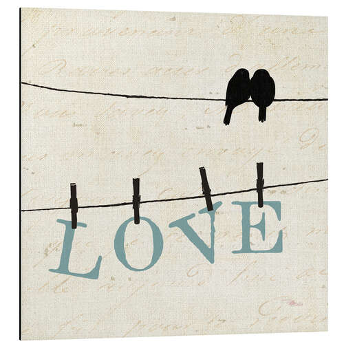 Aluminiumsbilde Bird Talk - Love