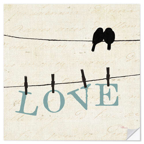 Wall sticker Bird Talk - Love