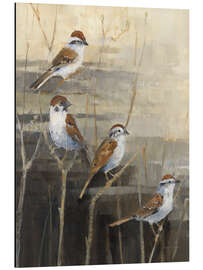 Tableau en aluminium Sparrows - The calm in the evening