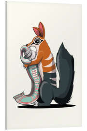 Magnettafel Numbat beim Zähneputzen