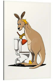 Cuadro de aluminio Kangaroo Unblocking Toilet