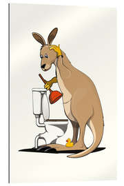 Gallery print Kangaroo Unblocking Toilet