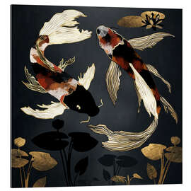 Galleriprint Metallic Koi IV