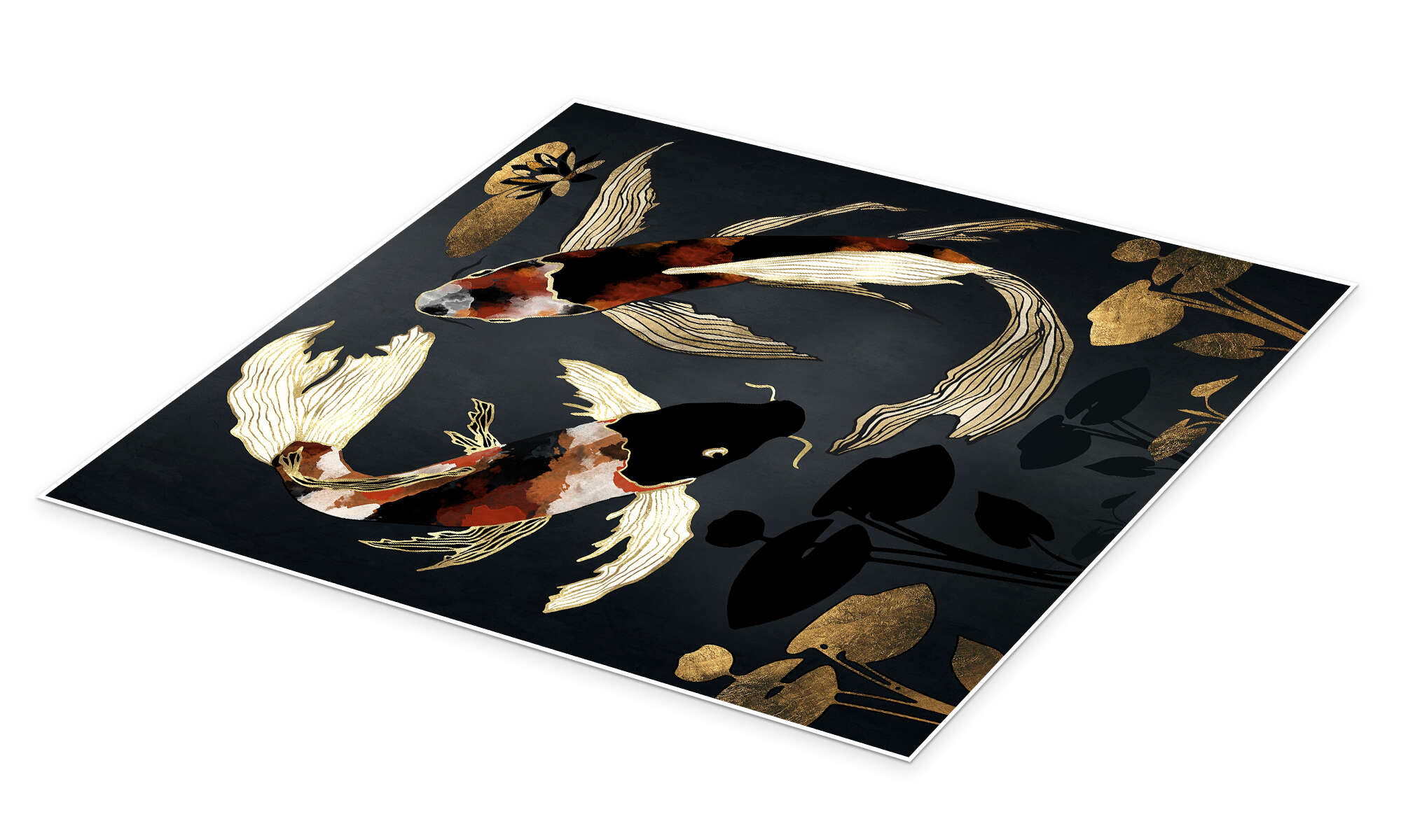 Metallic Koi III Poster deals Painting canvas 20*30inch