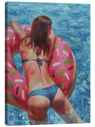 Canvastavla Pool Donut