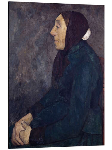 Stampa su alluminio Sitting Old Peasant Woman, 1903