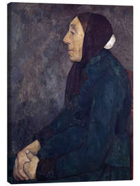 Stampa su tela Sitting Old Peasant Woman, 1903