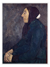 Wandbild  Sitzende alte Bäuerin, 1903 - Paula Modersohn-Becker