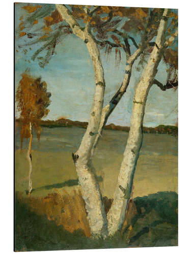 Aluminium print Birch Tree in a Landscape (1899)