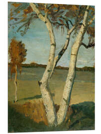 Foam board print Birch Tree in a Landscape (1899)