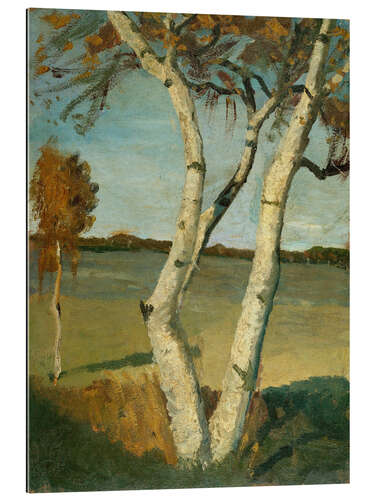 Cuadro de plexi-alu Birch Tree in a Landscape (1899)