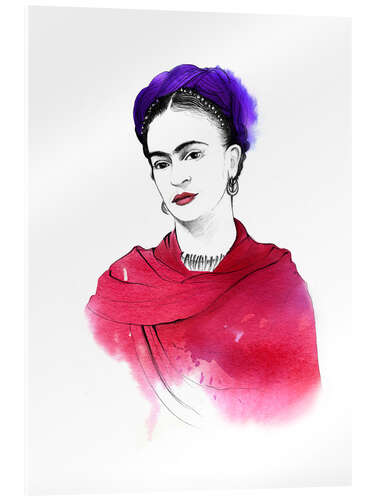 Akrylglastavla Frida Kahlo Portrait