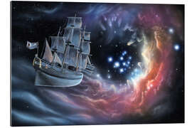 Gallery print Galleon amongst the stars