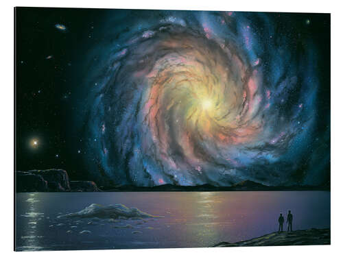 Aluminium print View of the galaxy