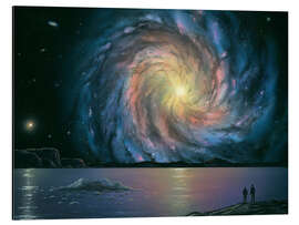 Aluminium print View of the galaxy