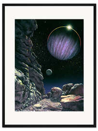 Gerahmter Kunstdruck Exoplanet