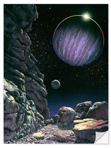 Självhäftande poster Exoplanet