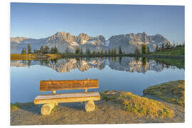 PVC-tavla Favorite place with a view of the Wilder Kaiser in Tyrol