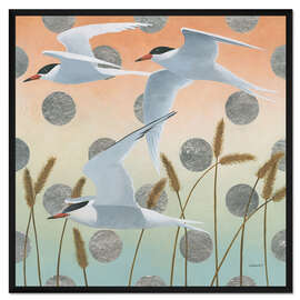 Gerahmter Kunstdruck Frei wie ein Vogel II