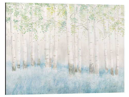 Aluminium print Soft Birches