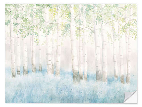 Wall sticker Soft Birches