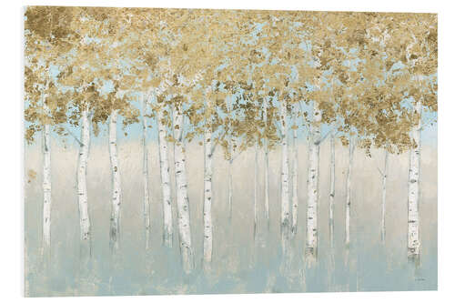 Foam board print Shimmering Forest