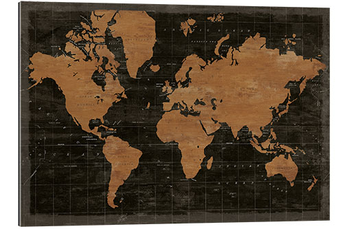 Gallery print Map of the World Industrial