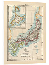 Foam board print Map of Japan