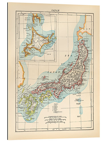 Gallery print Map of Japan