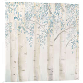 Tableau en aluminium Birch trunks in the morning light I