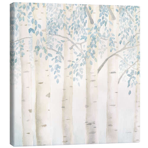 Tableau sur toile Birch trunks in the morning light I