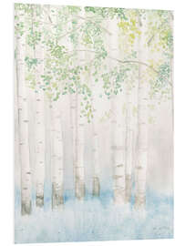 Foam board print Soft Birches II