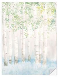 Wall sticker Soft Birches II