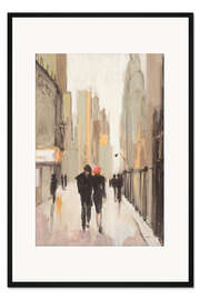 Gerahmter Kunstdruck Stadtbummel