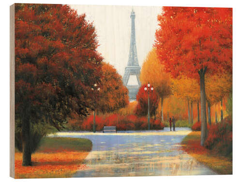 Obraz na drewnie Autumn in Paris