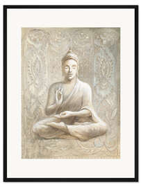 Gerahmter Kunstdruck Friedvoller Buddha