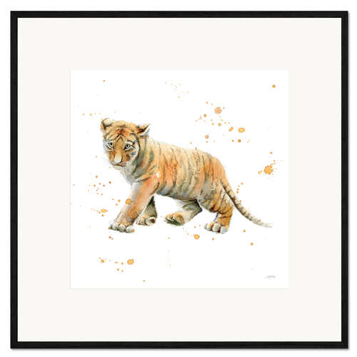 Ingelijste kunstdruk Tiger Cub