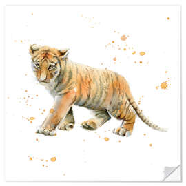 Vinilo para la pared Tiger Cub