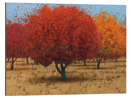 Aluminium print Orange Trees II