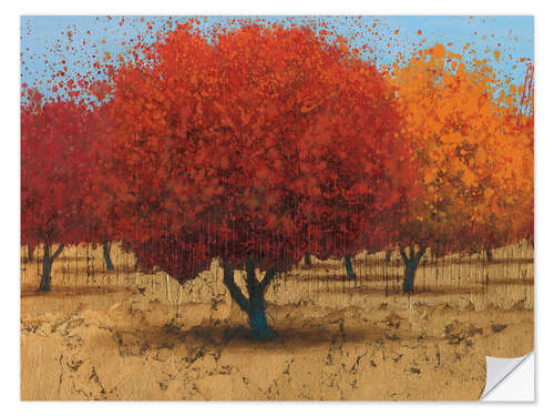 Wall sticker Orange Trees II