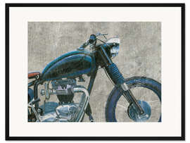 Gerahmter Kunstdruck Chopper Bike II
