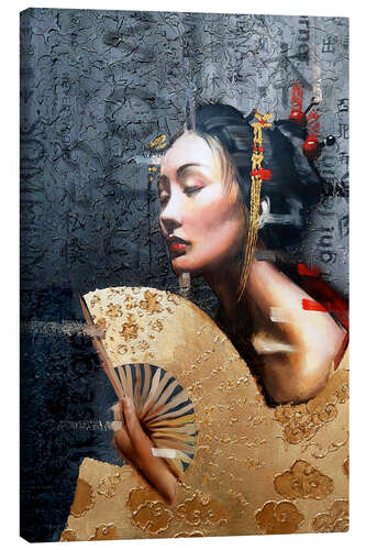 Canvas print Portrait of a Geisha