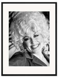 Gerahmter Kunstdruck Countrysängerin Dolly Parton, 1983