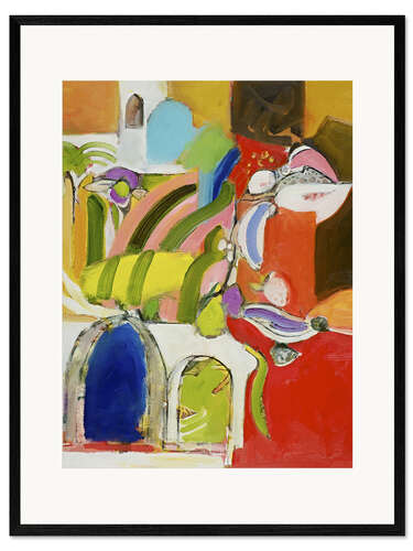 Gerahmter Kunstdruck Hofgarten in Jericho