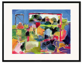 Plakat artystyczny premium w ramie Garden, 1992