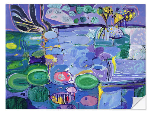 Naklejka na ścianę Lily pond at Giverny, 1992