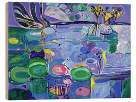 Holzbild Seerosenteich in Giverny, 1992