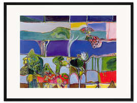 Gerahmter Kunstdruck See von Annecy, 1994