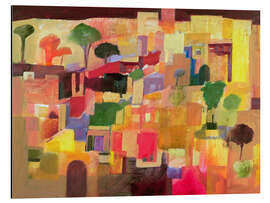 Magnettafel Hügelstadt in Italien, 2008